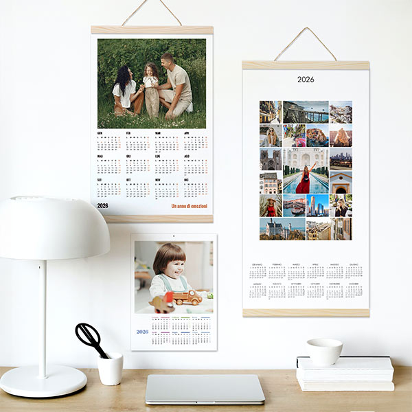 Calendari poster da parete  annuali 1 foglio - personal, collage, gira&volta, fogli staccabili